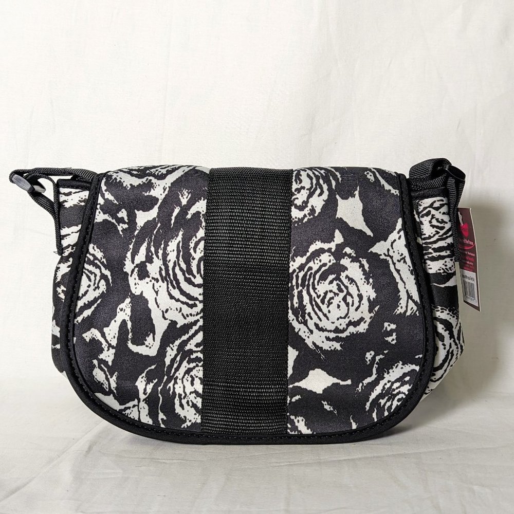 Black & White Roses Cross-body bag
